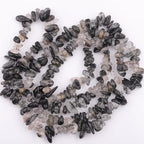 200 Pcs Black Rutilated Quartz Chip Beads - Image 8