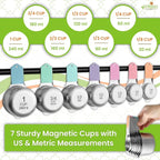 Spring Chef Magnetic Measuring Cups & Spoons Set of 15, Pastel | Stackable - Image 7