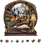 Train Within The Book Puzzles Adults Gifts by Jollitot