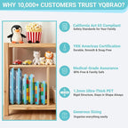 YQBRAO 3-Pack Large Clear Hard Shell Zipper Case, 1.2mm Rigid Toy & Cosmetic - Image 6