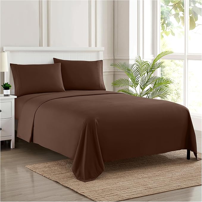Twin Sheets - Breathable Luxury Sheets - 1800 Supreme Collection Extra Soft by SweetHomeCollection