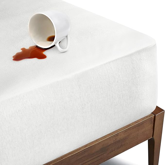 Bioweaves Organic Cotton Jersey Full Size Waterproof Mattress Protector |54" x by BIOWEAVES