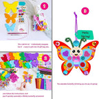 Winlyn 24 Sets Butterfly Craft Kits DIY 3D Rainbow Butterfly Ornaments - Image 2