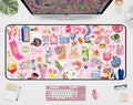 Funny Pink Desk Mat, Cute Colorful Desk Matt, by Unknown