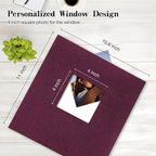 potricher Large Photo Album Self Adhesive 4x6 5x7 8x10 Pictures Linen Cover 80 - Image 2