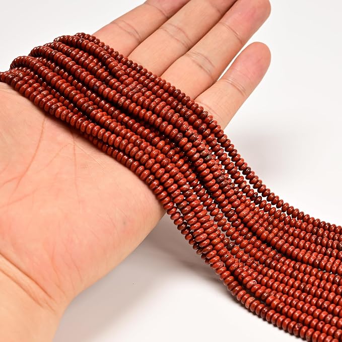 ICAI Beads Natural 2x4mm Rondelle Beads, Abacus Disk Stone Spacer Beads – Loose - Image 2