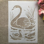 TIAMECH A4 Reusable Duck Goose Swan Stencil - Image 3