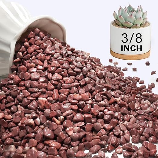 NUPICK 12 lbs Pebbles for Indoor Plants, 3/8 Inch Pea Gravel for Fish Tank by CreateAmazingChoice