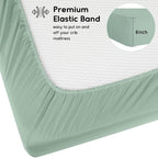 Yoofoss Baby Crib Sheets for Boys Girls, Fitted Crib Sheet 2 Pack for Standard - Image 3