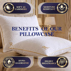 Royal Therapy Queen Memory Foam Pillow, Adjustable Shredded Odor-Free Pillow - Image 7