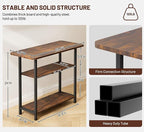 SLEEPING LAMB Side Table for Living Room, 3-Tier End Table for Small Space - Image 3