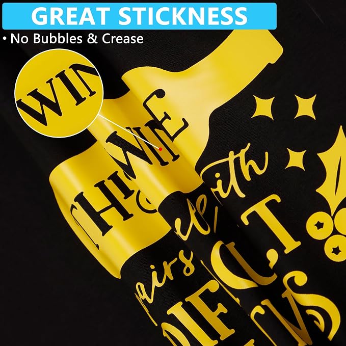 Guangyintong Yellow HTV Heat Transfer Vinyl Rolls - Image 5