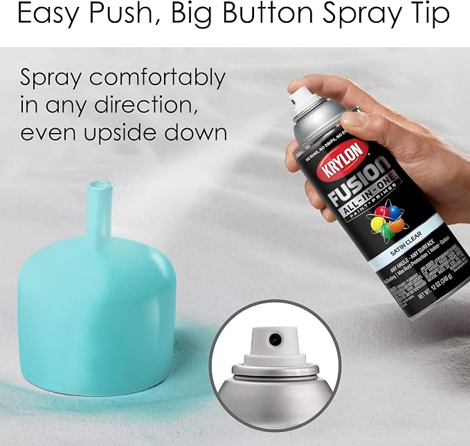 Krylon Fusion All-In-One Satin Spray Paint & Primer - Image 4