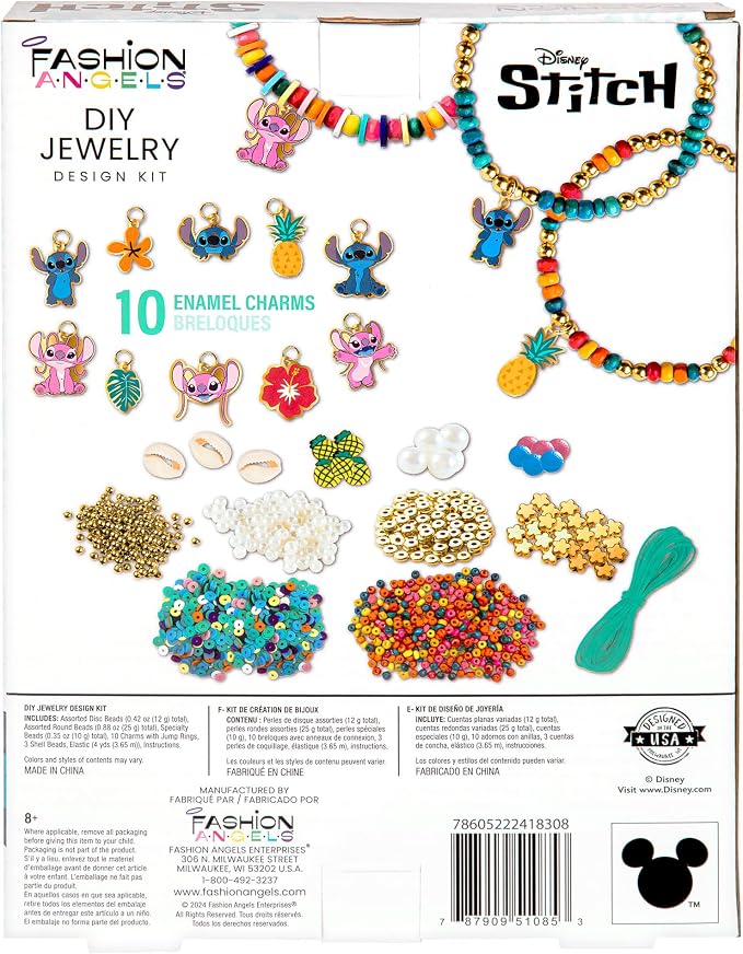 Fashion Angels Disney Stitch Cute & Feisty DIY Jewelry Design Kit | Makes 10+ - Image 6