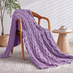 Knitted Weighted Blanket for Adult, No Beads Heavy Blanket 48” x 72'' 12lbs - Image 2