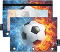 Soccer Ball Football Fire Water Pencil Pouch by BOENLE-WELCOMEYOURCOMING