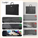 JusArt Art Portfolio Bag, 18x24 Foldable Light Weight Portfolio Folder Case - Image 7