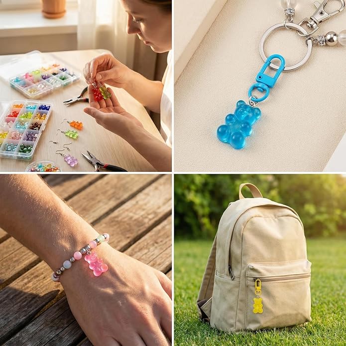 Keychain Charms Bulk 30pcs mixed Cute 3D Charms - Image 6