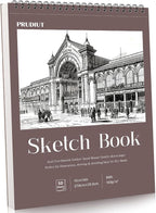 Sketch Book 11×14 inch, Spiral Bound Sketch Pad 50 Sheets, Acid-Free Sketchbook by Prudiut