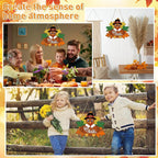 Paintable Thanksgiving Ornaments 3 Sets, Wooden Turkey Ornaments to Paint - Image 6