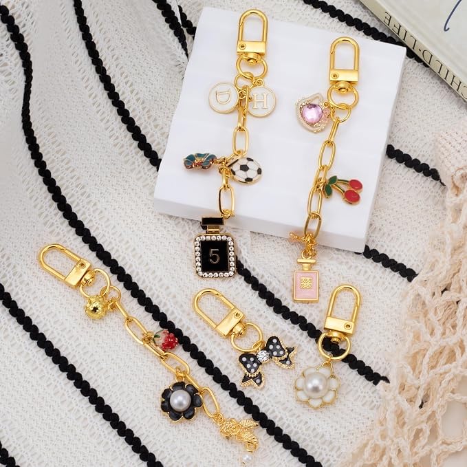 30pcs Gold Keychain Making Kit, Key Ring Swivel Snap Hook Chains, Extender - Image 7