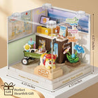 Puppy Tour Guide Miniature House Kit, Durable Plastic DIY Dollhouse - Image 6