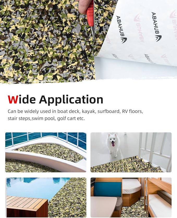 Abahub EVA Foam Boat Flooring Self-Adhesive Decking Surfboard Traction Pad | - Image 5