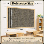 Leopard Print Bulletin Board Roll Non-Woven Fabric Poster 16in X 20ft | Back to - Image 3