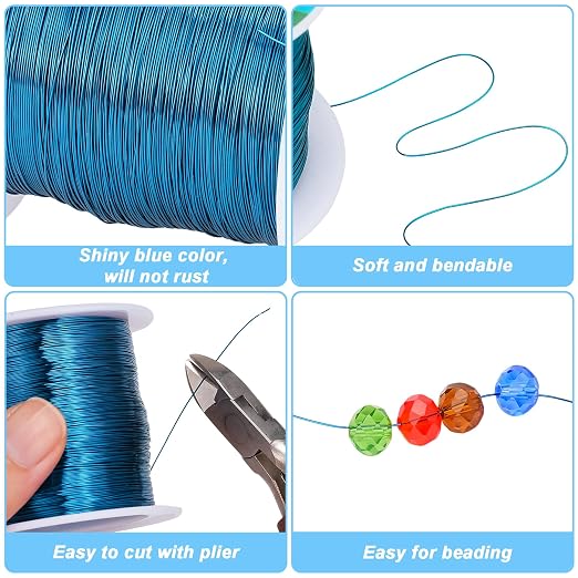 328 Feet Tarnish Resistant Copper Wires 28 Gauge/0.3mm Jewelry Craft Wires - Image 2