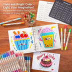 Shuttle Art 120 Colors Dual Tone Acrylic Paint Markers, 60 Pack Acrylic Paint - Image 8