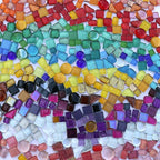 LITMIND Assorted Colors Irregular Crystal Mosaic Tiles, 9oz Value Pack by LITMIND