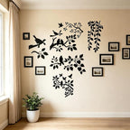 6pcs Tree Leaves Stencil for Painting Birds Branches Painting Crafts Template - Image 3