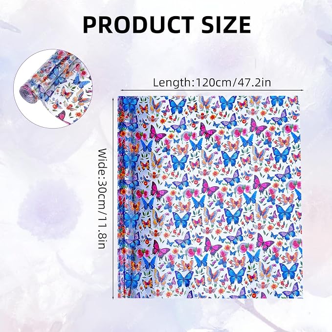 Printed TPU Jelly Faux Leather Roll, 11.8 x 47.2 Inch Transparent Clear Jelly - Image 2