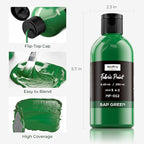 Nicpro Green Fabric Paint, 8.45 oz Fabric Paint - Image 2