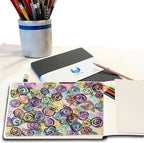 Square-Shaped Sketchbook, 10 x 10 inches, Lays Flat Flexible Sketch Book - Image 9