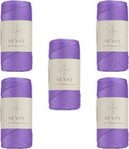5 Skeins of Sensy Premium 2mm 251 Yards Polyester Rope 100% Polypropylene Cord by SSENSY