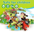 Wooden Puzzles Toys for Kids Ages 3-5, Animals Theme Wood Jigsaw Puzzles - Image 4