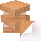 80 PCS Self Adhesive Cork Squares, 5.91 x 5.91 Inch Backing Cork Tiles and Cork by Unknown