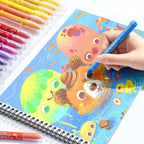 M&G Washable Tempera Paint Sticks, 48 colors Solid Tempera Paint Set - Image 9