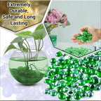 ARSUK Green Glass Pebbles 1lb Bulk Pack – 100pcs Flat Marbles Decorative Glass - Image 7