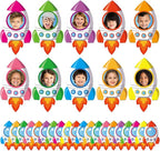 160Pcs Rocket Cutouts Back to School Bulletin Board Decoration Set Outer Space by gisgfim