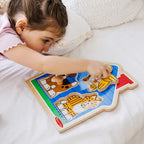 Melissa & Doug Pet Animals Jumbo Knob Puzzle, Wooden Peg Puzzle - Image 3