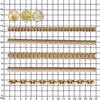FUNSHOWCASE Chains Mold for Polyclay Air Dry Clay Plaster, 6 Trimmings #4719 - Image 5