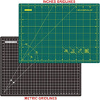 NEWBRAUG 9'' × 12'' Professional Self Healing Cutting Double Sided 5-Ply Mat - Image 2