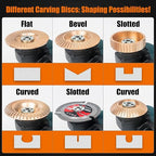 Pomsare 13PCS Angle Grinder Polishing Pad Sanding Disc, Wood Carving Disc Set - Image 5