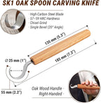 BeaverCraft Spoon Carving Hook Knife SK1 - Image 4