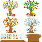 32 Set Seasonal Trees Craft Kits Make Your Own Four Seasons Tree Decoration | by Bafeil