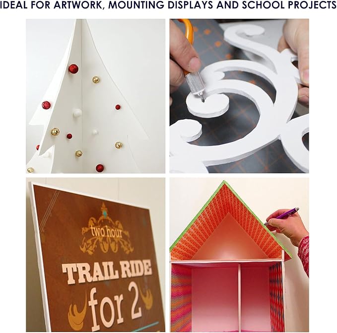 Foam Board 16 x 20 x 3/16", Foam Core Board Sheets, Acid Free Foamboard - Image 6