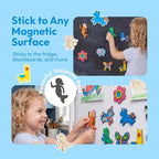 JOYIN 12 Wooden Magnet Creativity Arts & Crafts Painting Kit - Image 6