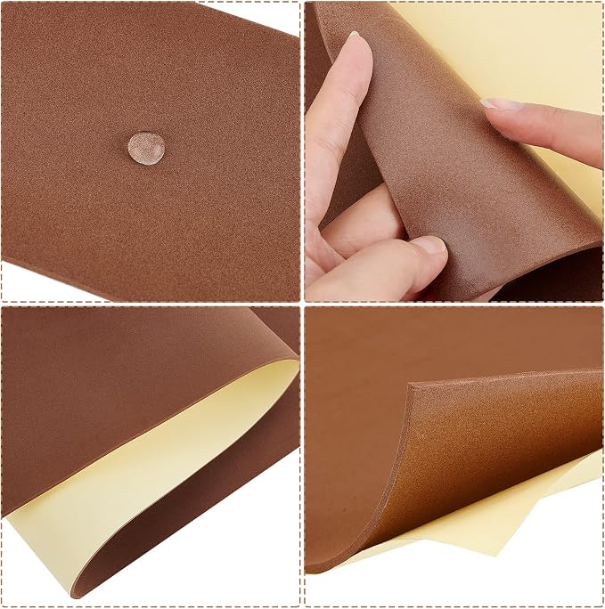 BENECREAT 78.7x12 inch Brown Self-Adhesive EVA Foam Roll, 3mm Thick Sticky - Image 5